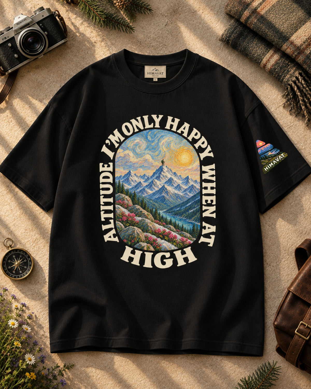 High Altitude Happiness Oversized T-Shirt | CLASSICS
