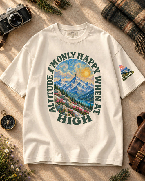 High Altitude Happiness Oversized T-Shirt | CLASSICS