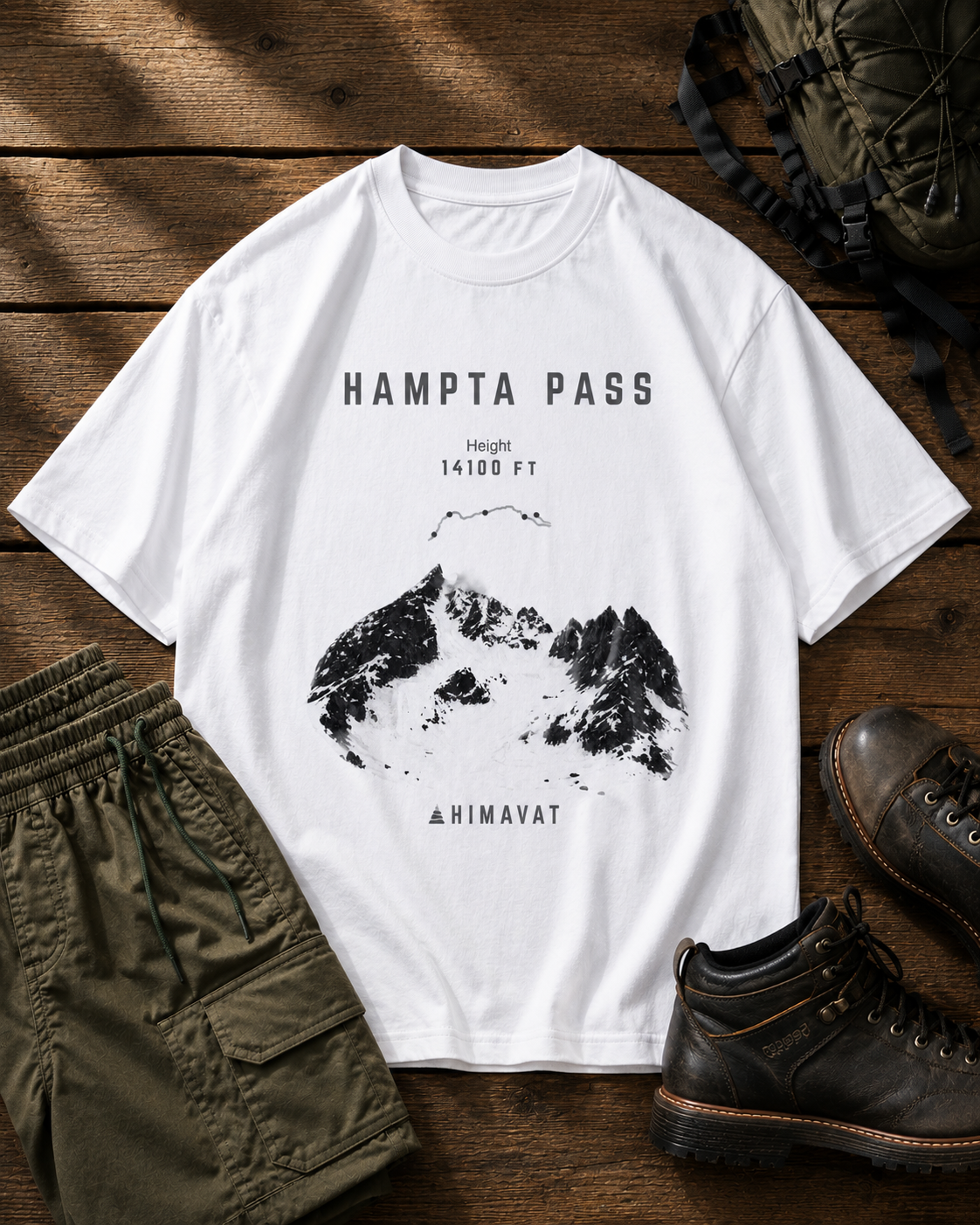 Winter Hampta Pass Proof T-Shirt