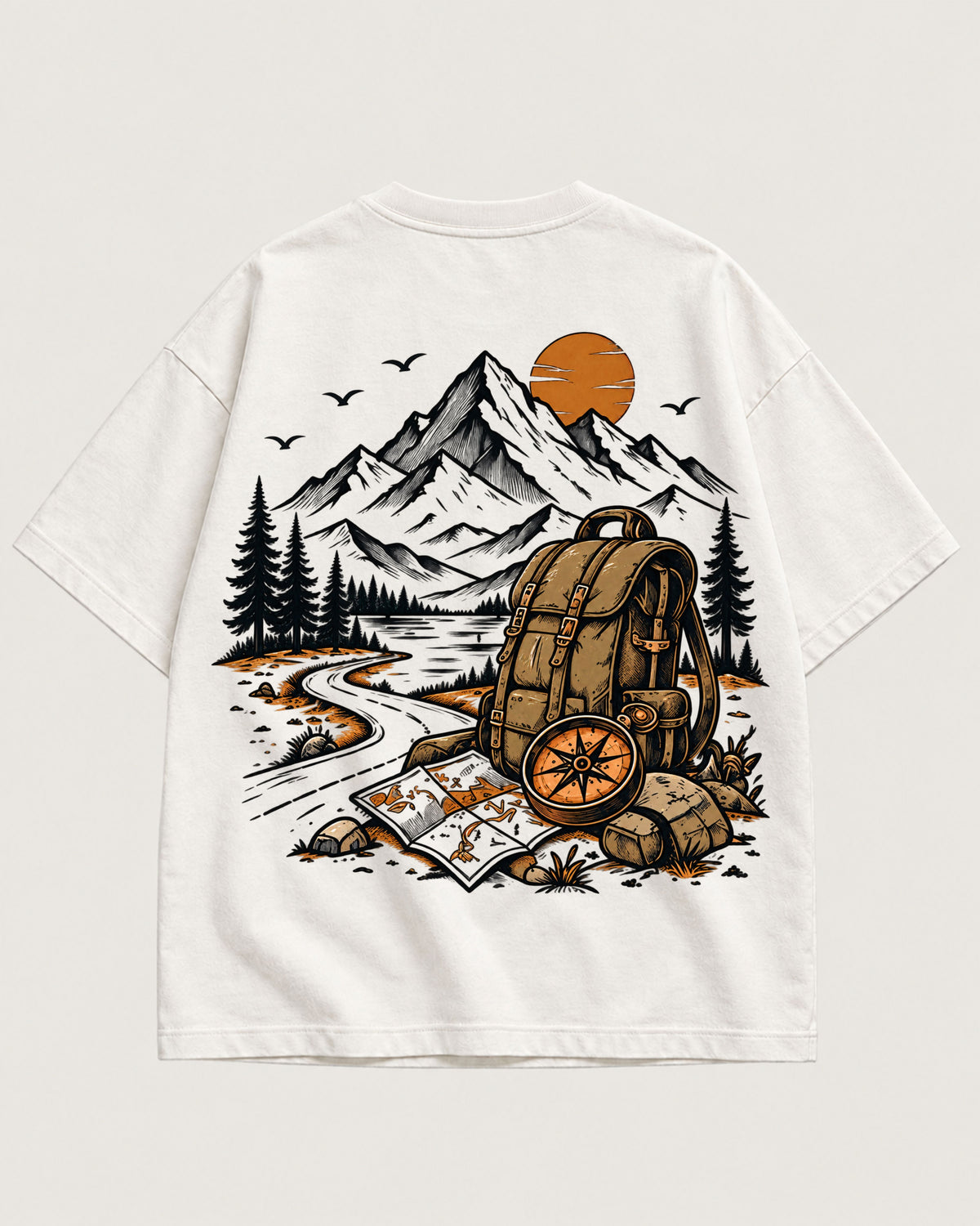 Mountain Soul Path to Eternal Oversized T-Shirt | CLASSICS