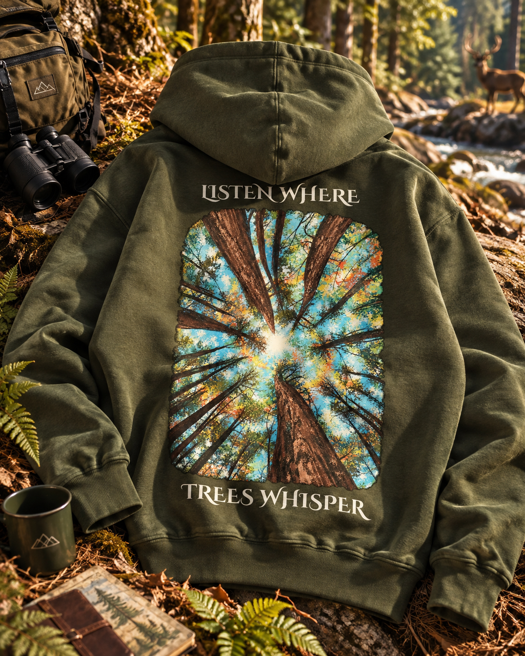 Listen Where Tree Whispers Hoodie