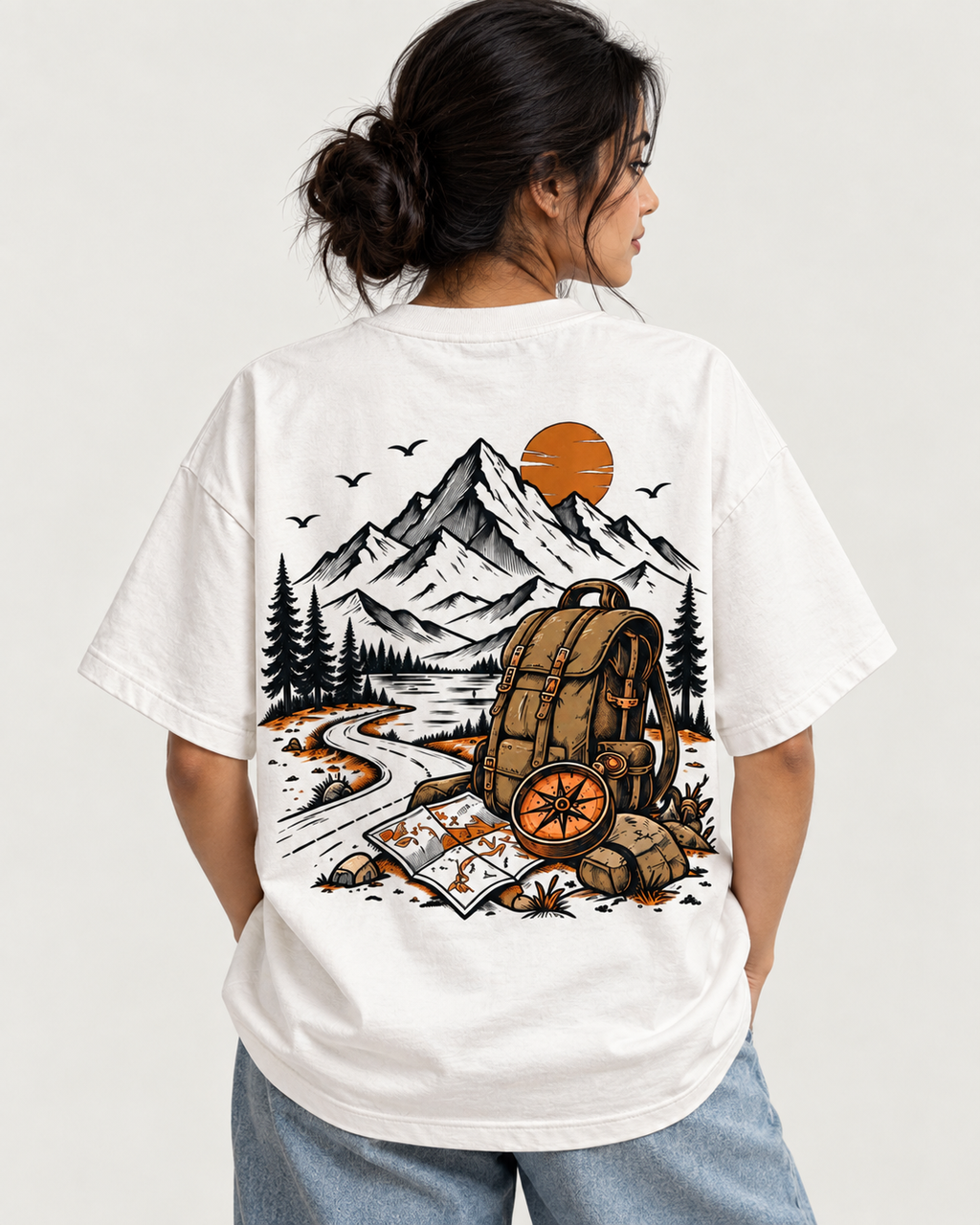 Mountain Soul Path to Eternal Oversized T-Shirt | CLASSICS