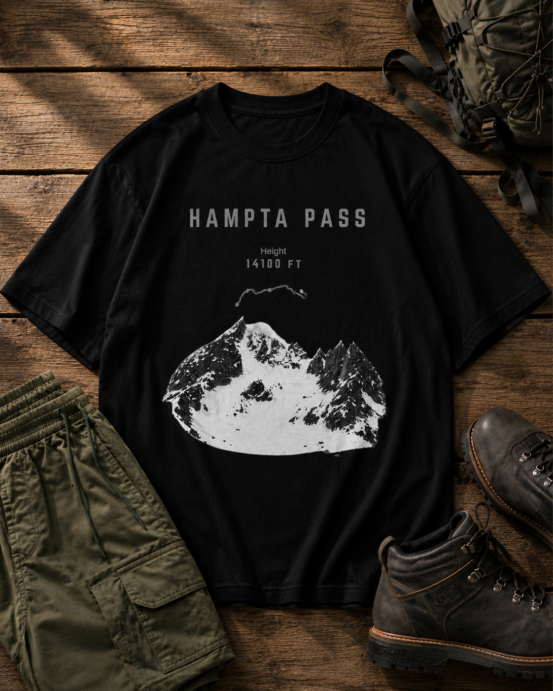 Winter Hampta Pass Proof T-Shirt