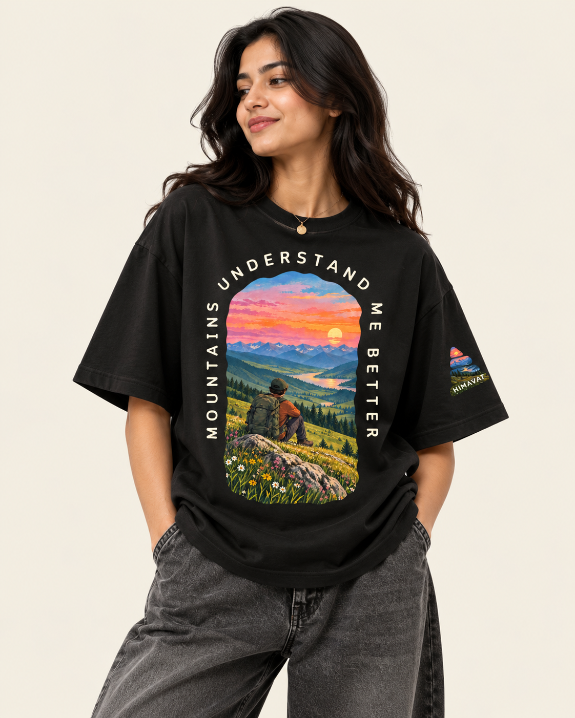 The Mountains Get Me Oversized T-Shirt | CLASSICS