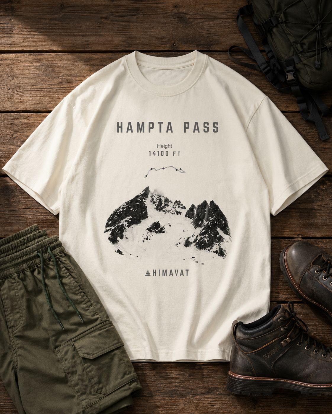 Winter Hampta Pass Proof T-Shirt