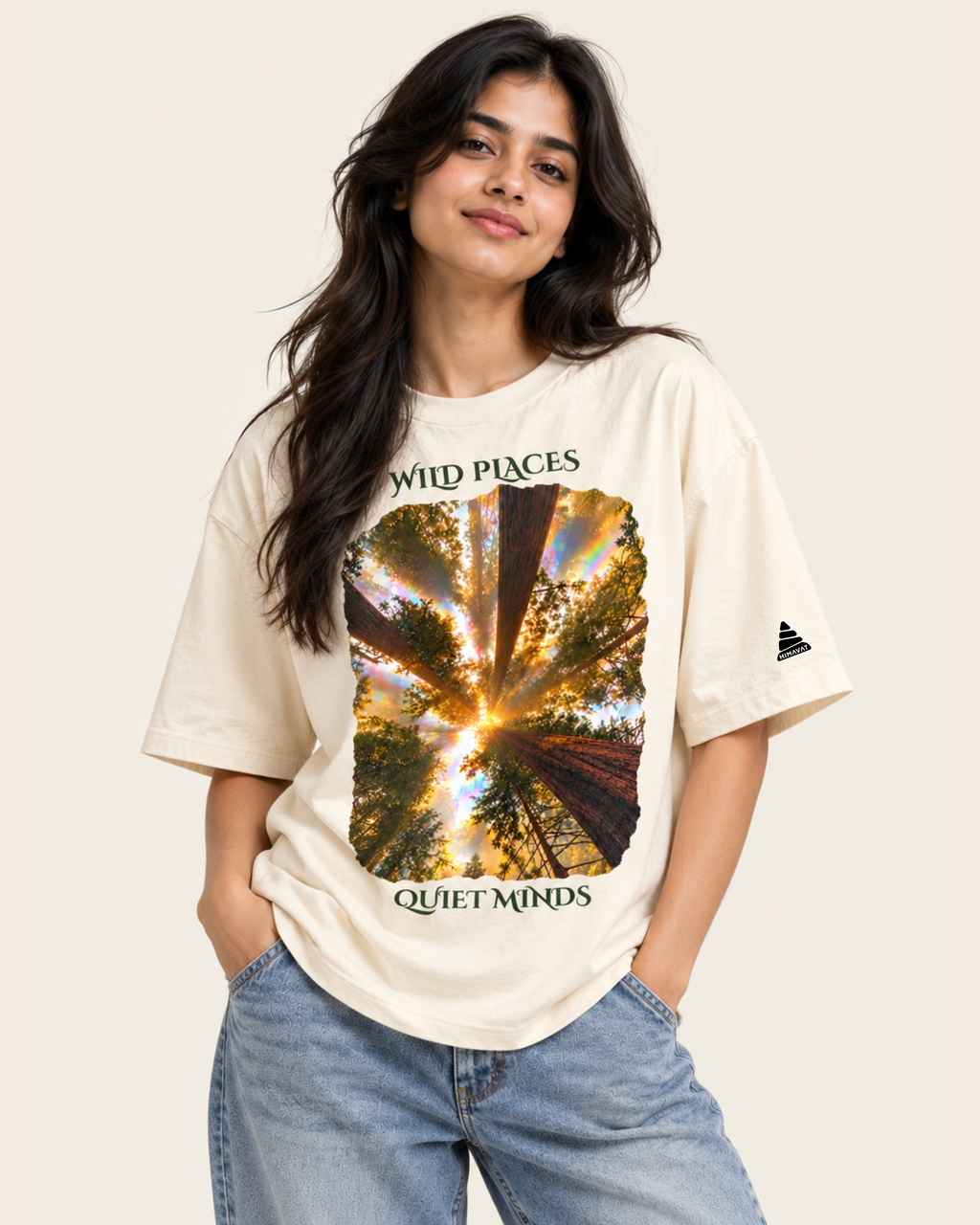 Wild Places Oversized T-shirt | Offwhite