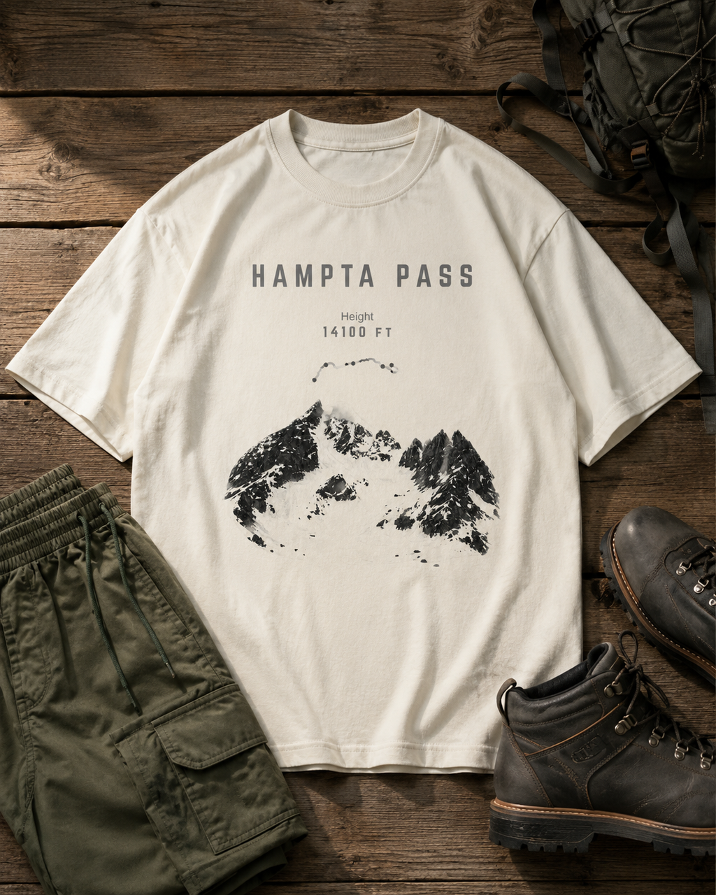 Winter Hampta Pass Proof T-Shirt