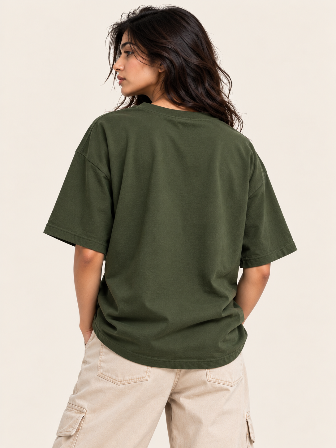 The Wild Reminds Oversized T-shirt | Olive Green