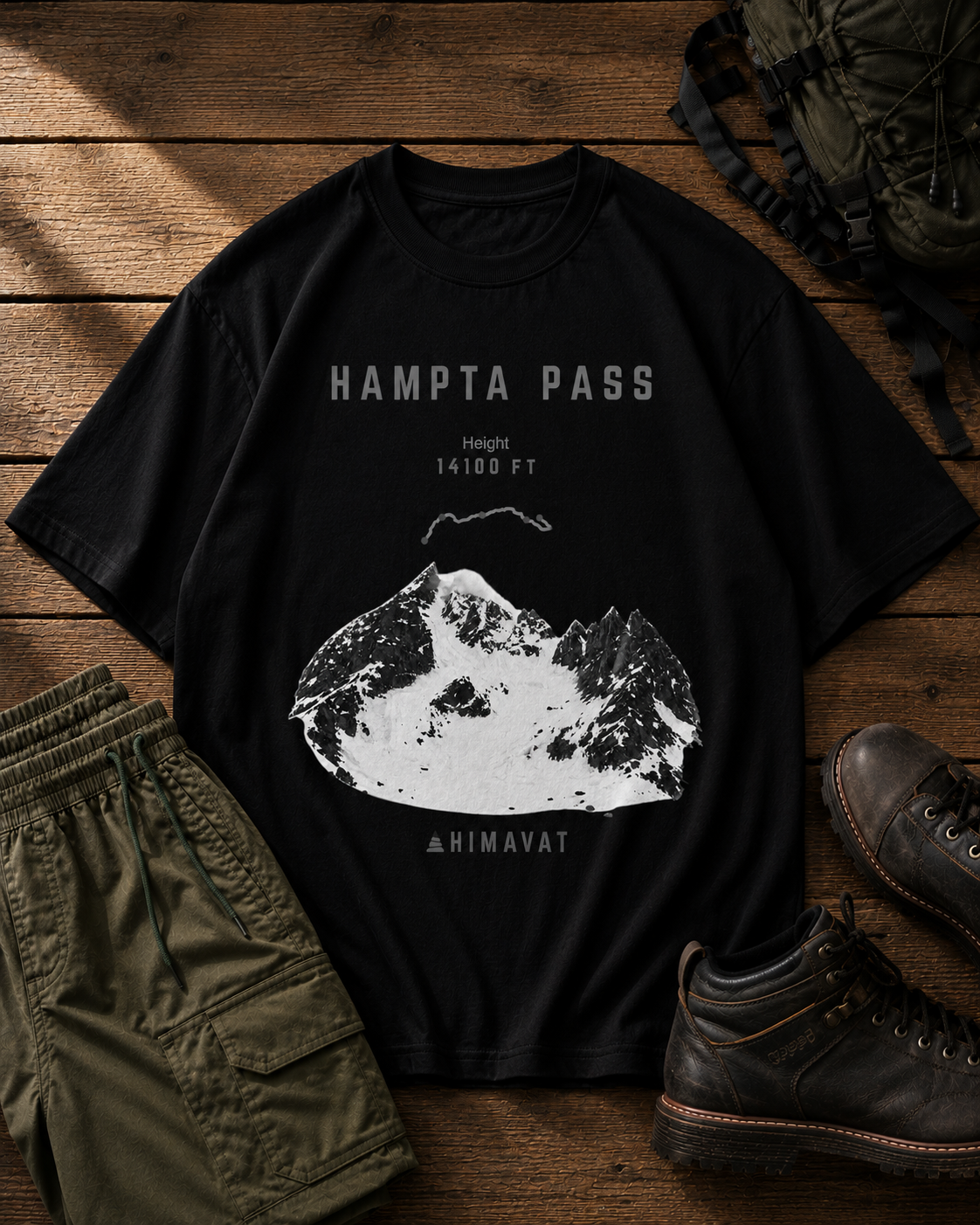 Winter Hampta Pass Proof T-Shirt