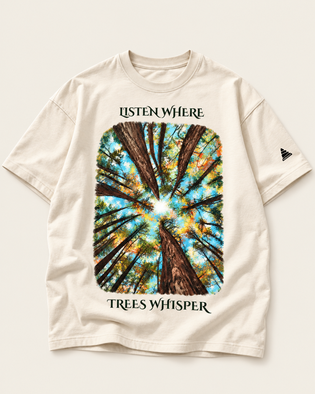 Tree Whisper Oversized T-shirt | Offwhite