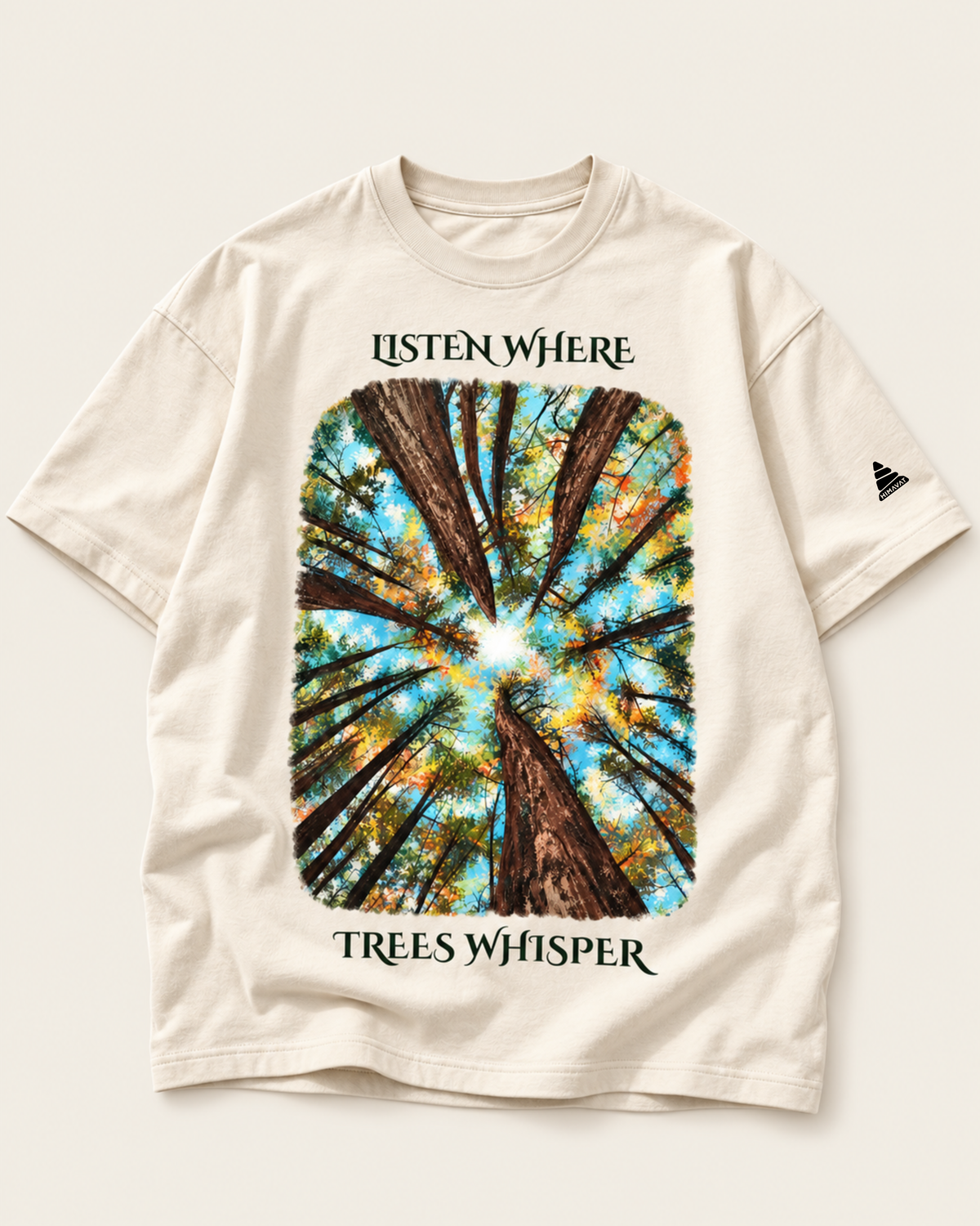 Tree Whisper Oversized T-shirt | Offwhite