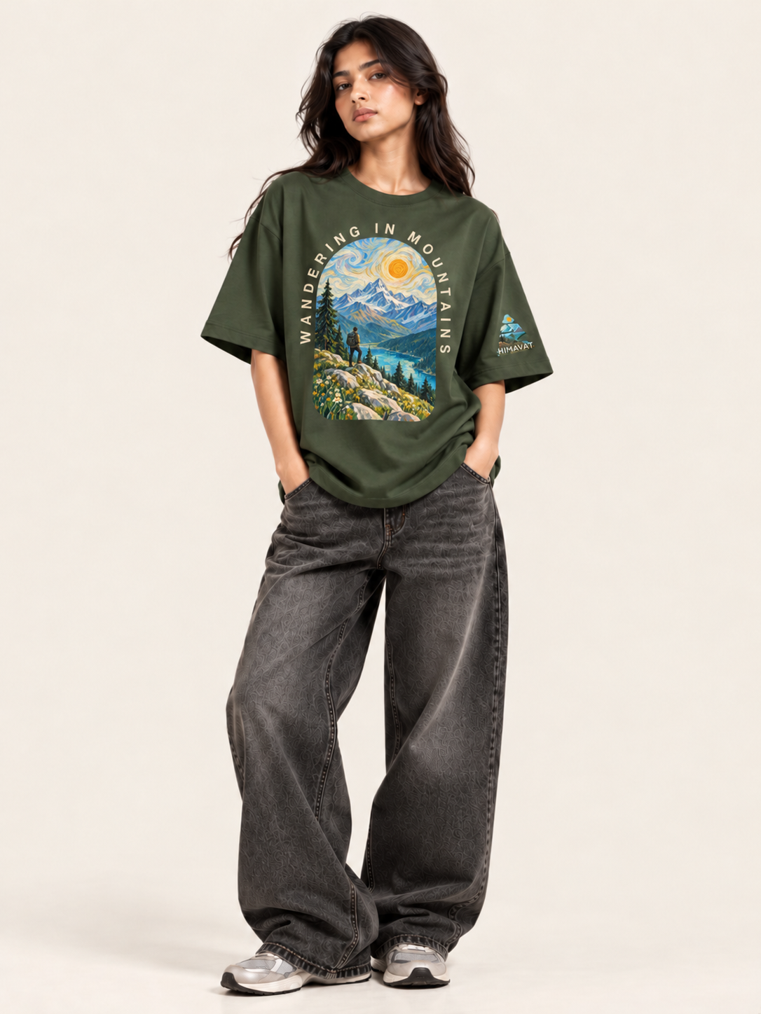 Mountain Wanderer Oversized T-Shirt | CLASSICS